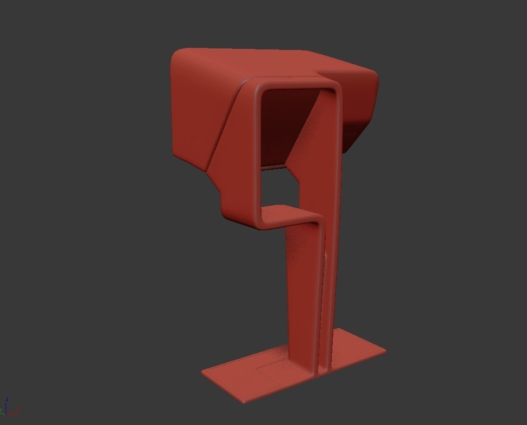Sci-Fi Chair Set 3D model_10