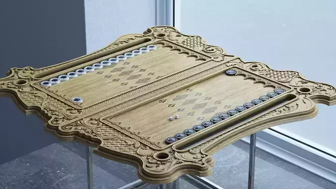 Backgammon table