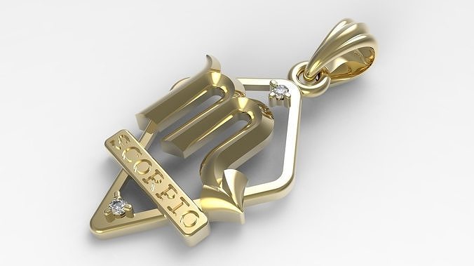 JPendant13 Scorpio 3D print model