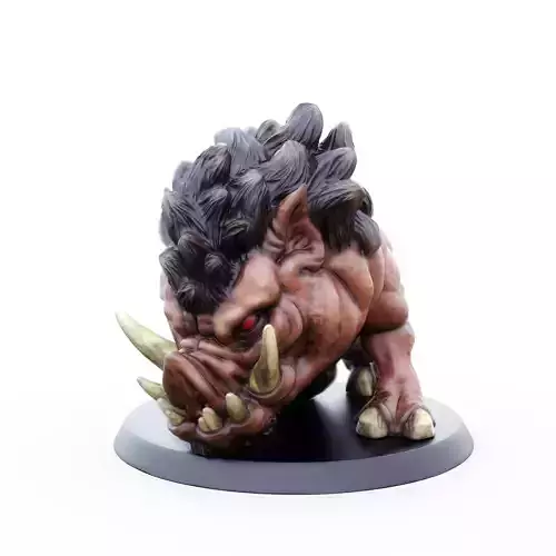 Giant Dire Boar Support Free Miniature 3D print model