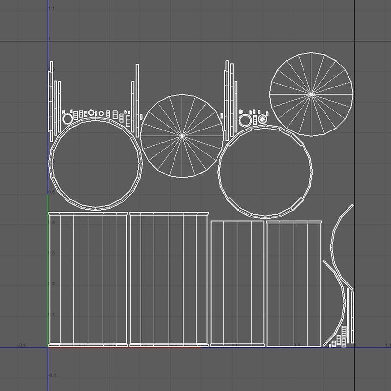 Engine Oil Barrel Low-poly 3D model_11