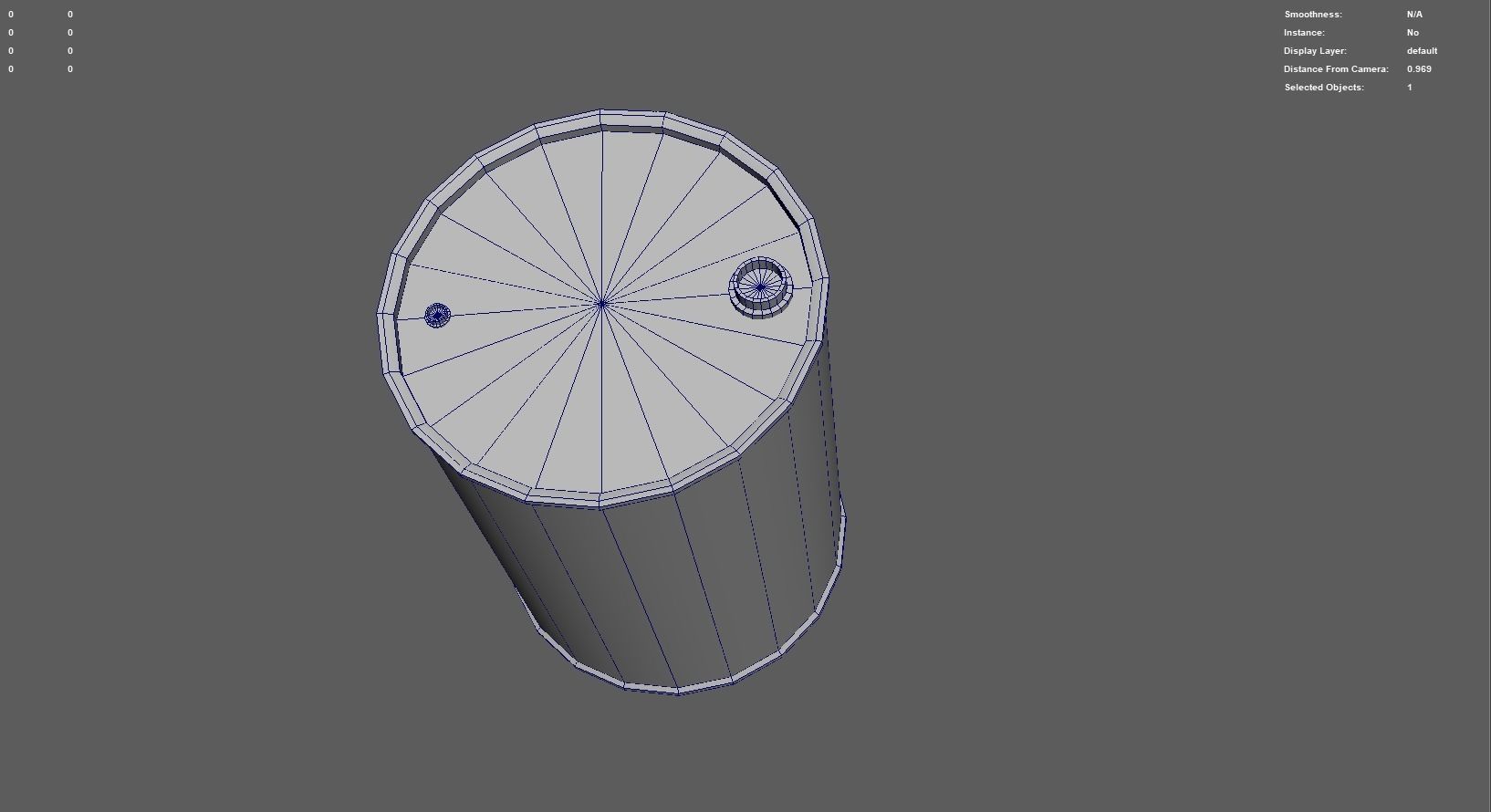 Engine Oil Barrel Low-poly 3D model_10