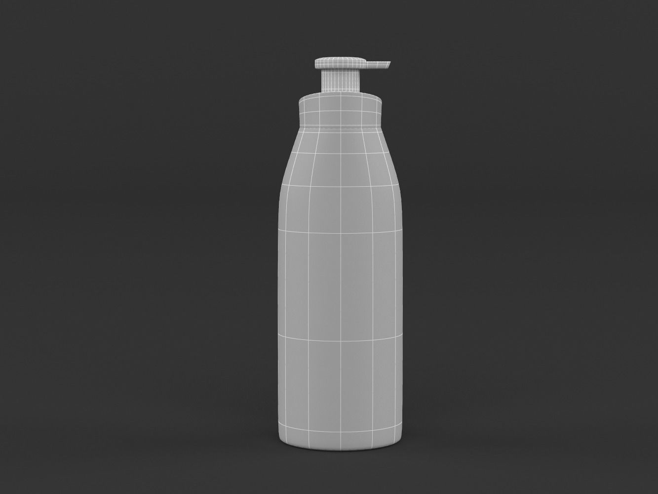 Nivea bottle of coconut body wash 3D model_12