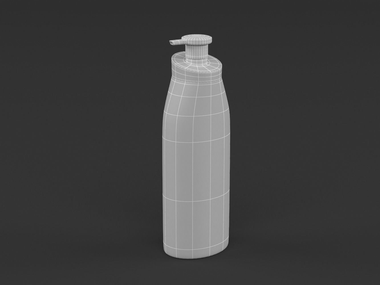 Nivea bottle of coconut body wash 3D model_13