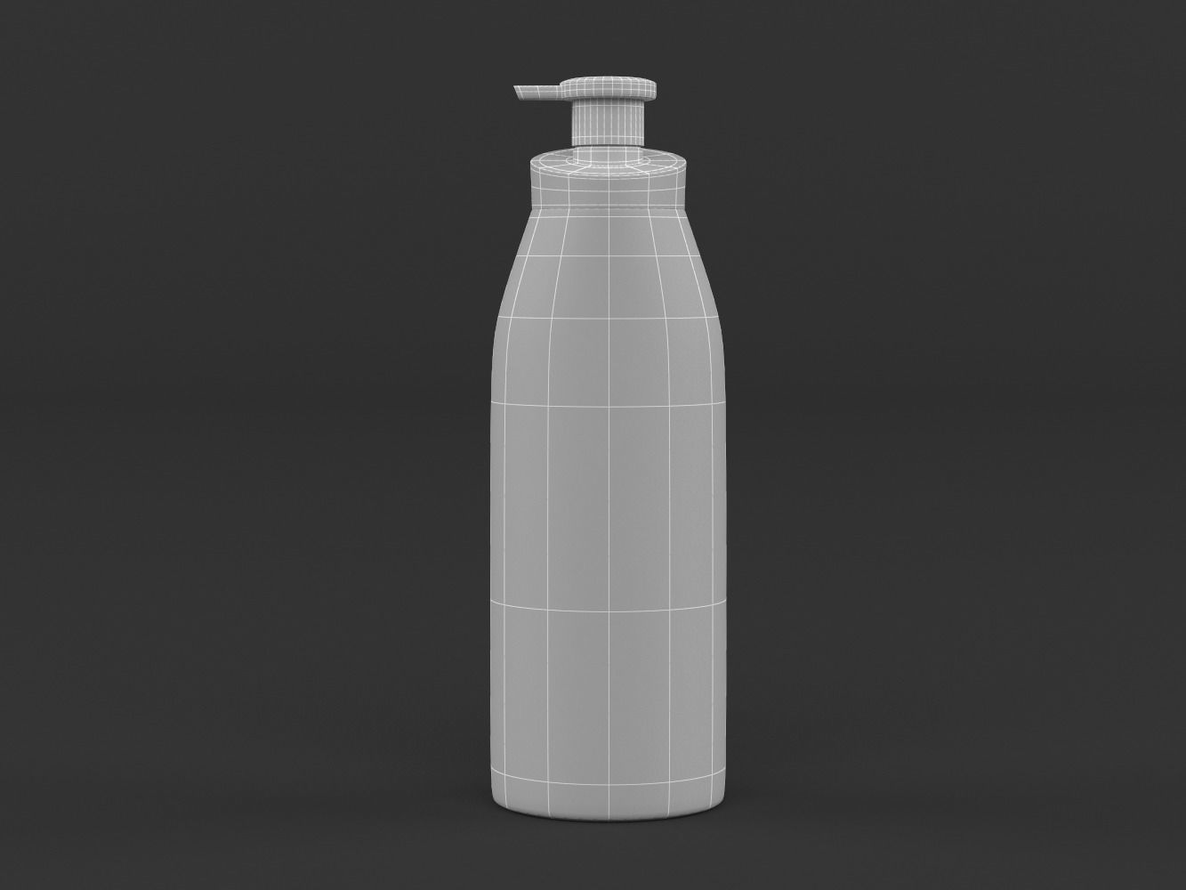 Nivea bottle of coconut body wash 3D model_11