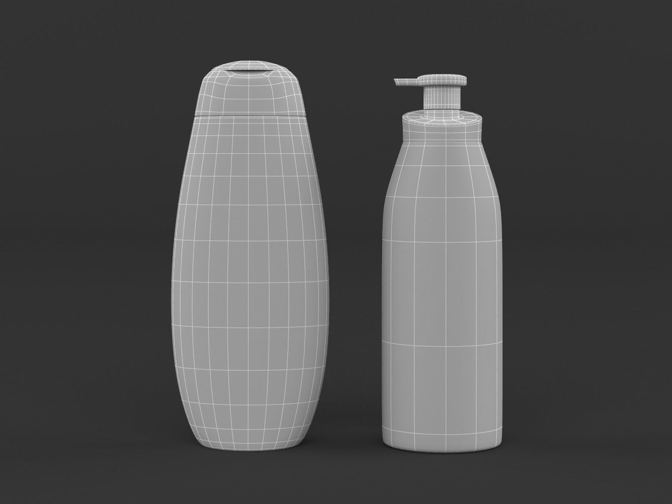 Nivea bottle of coconut body wash 3D model_7
