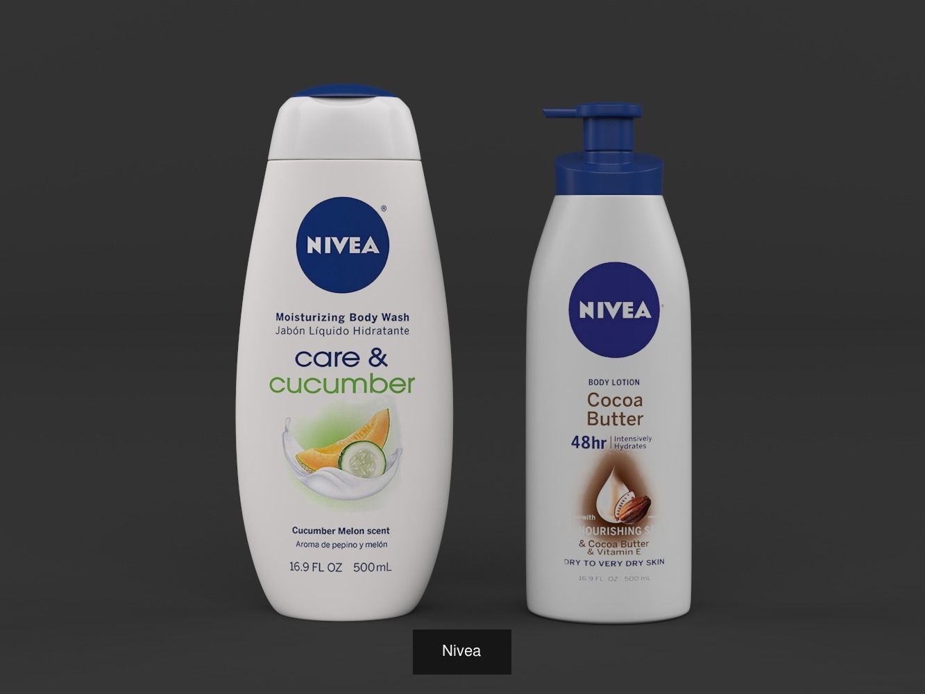 Nivea skin care products 3D Model Collection_5