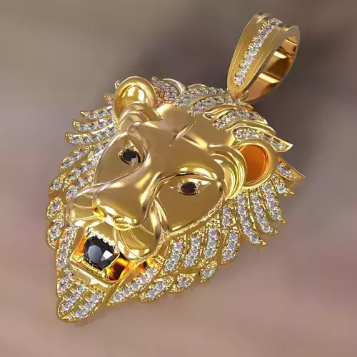 Lion pendant 3D print model
