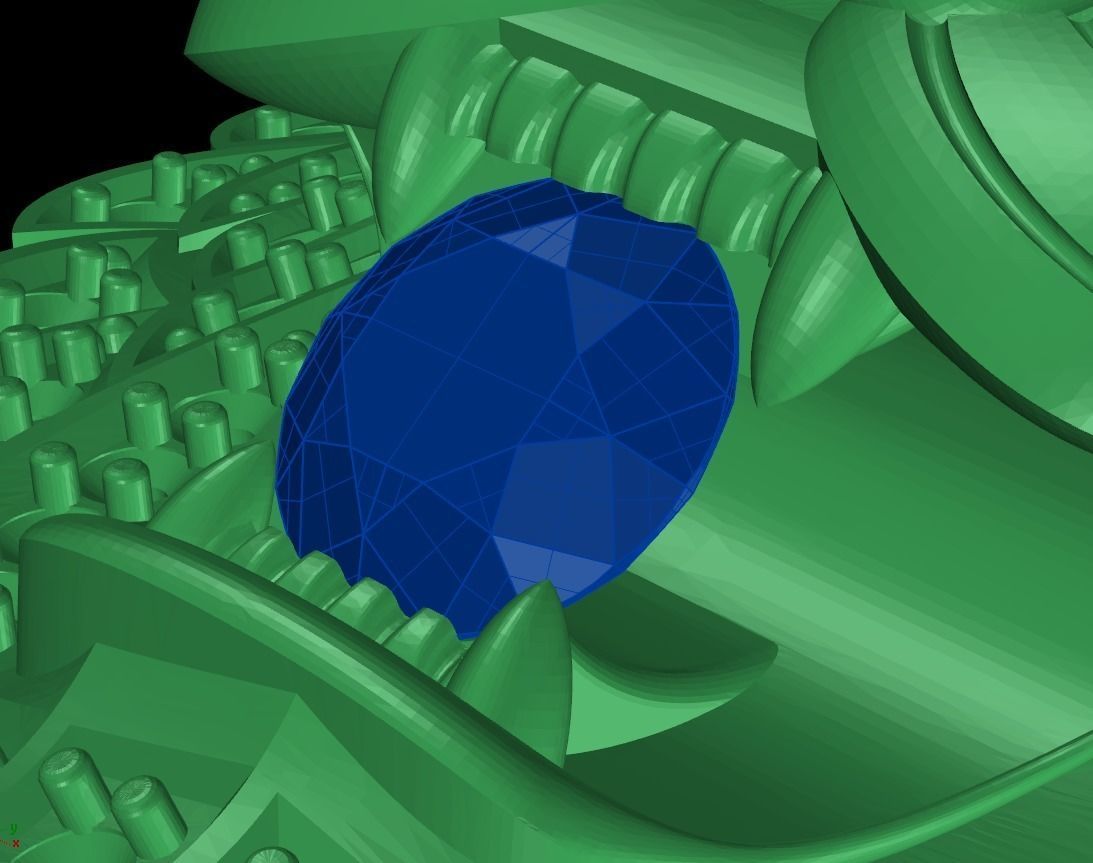 Lion pendant 3D print model_5