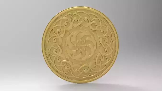 Rosette 3d stl model for cnc Carving