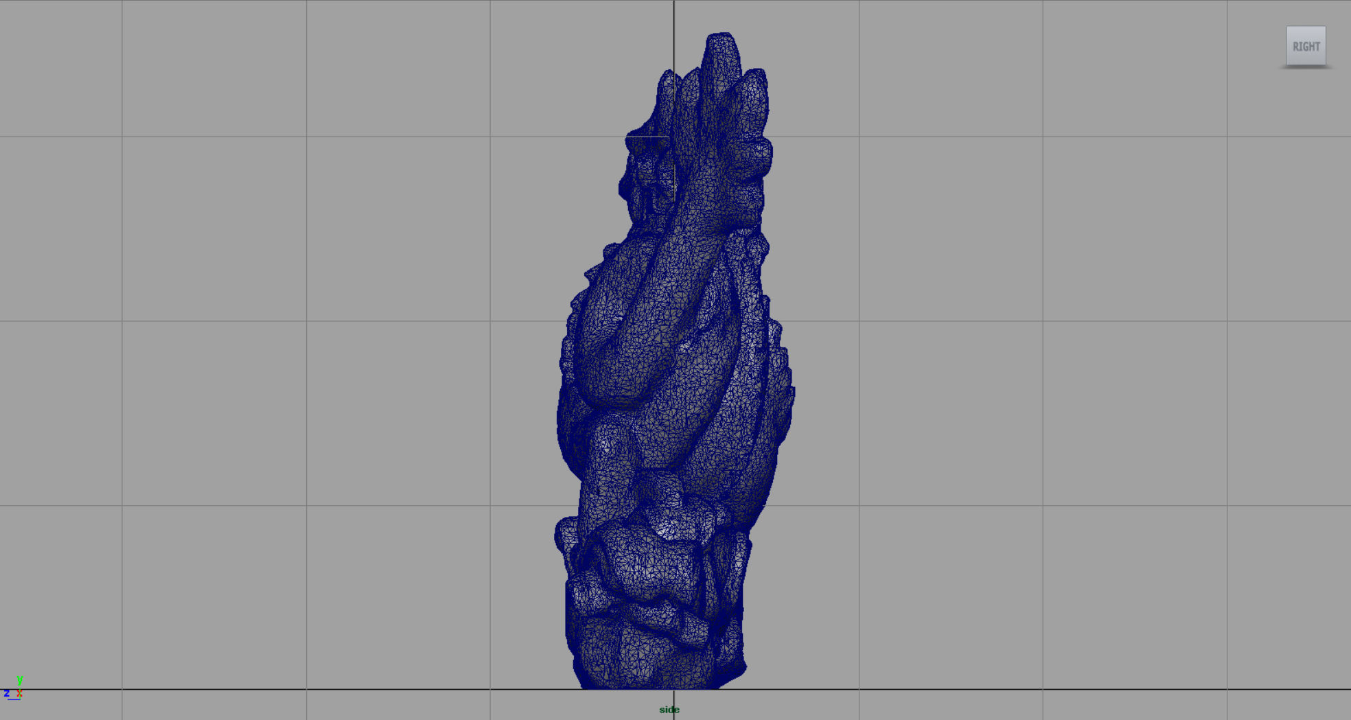 Chinese dragon statue 2 Low-poly 3D model_13