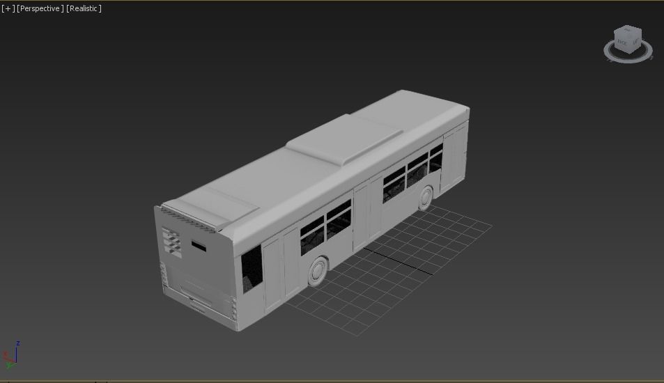lowpoly bus 3D model_4
