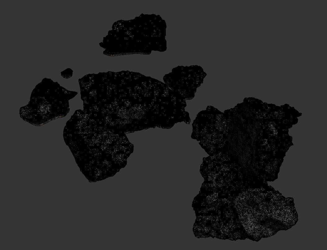 Debris rock Low-poly 3D model_17