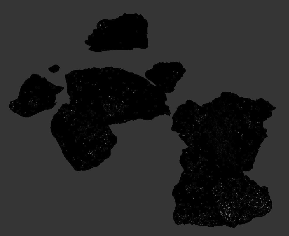 Debris rock Low-poly 3D model_16