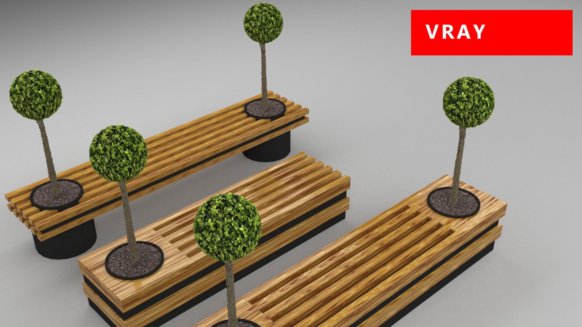 design bench transformer set corona v-ray Low-poly 3D model_16