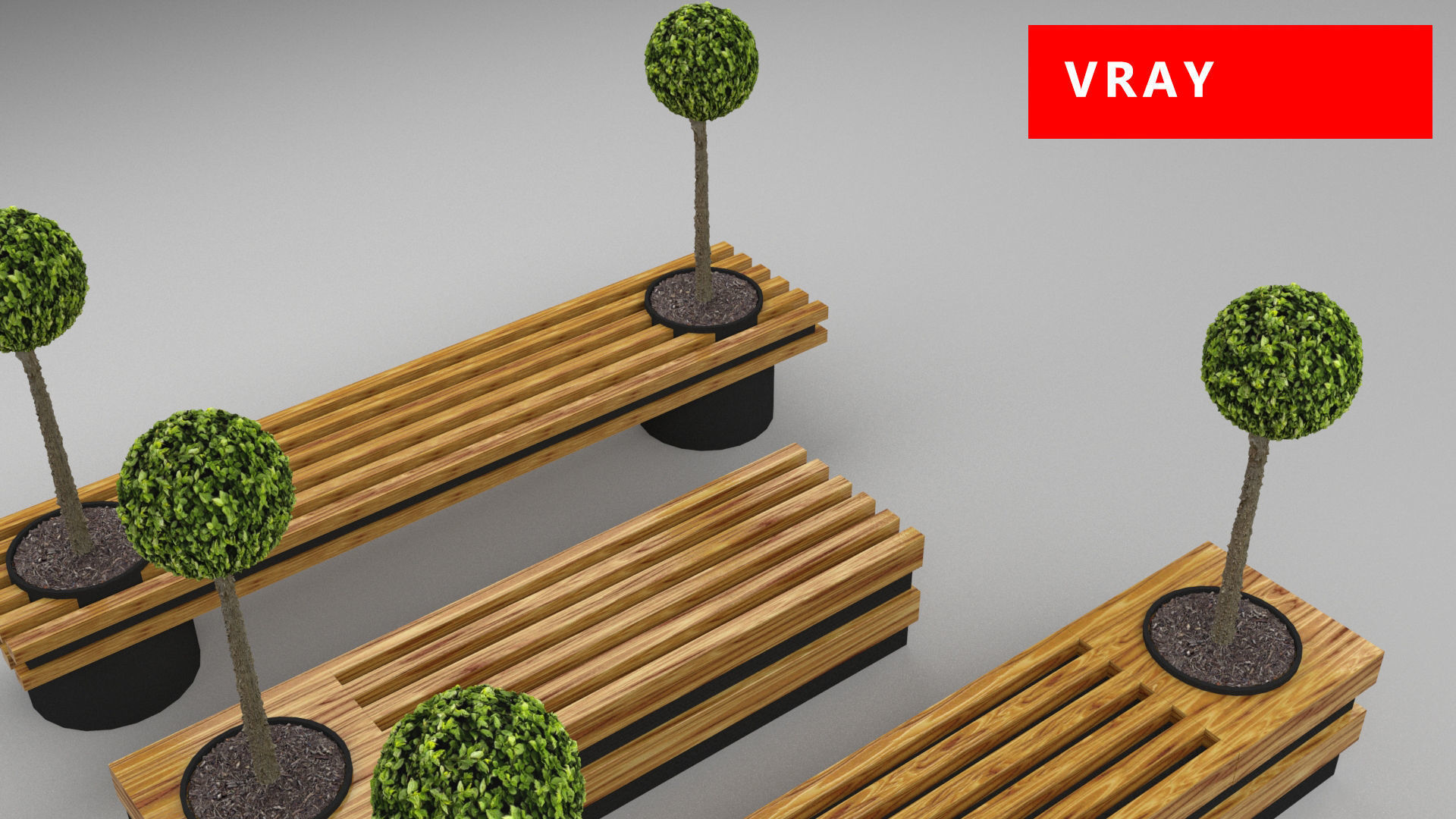 design bench transformer set corona v-ray Low-poly 3D model_18