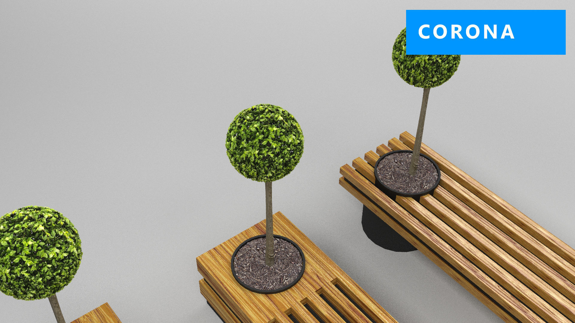 design bench transformer set corona v-ray Low-poly 3D model_15