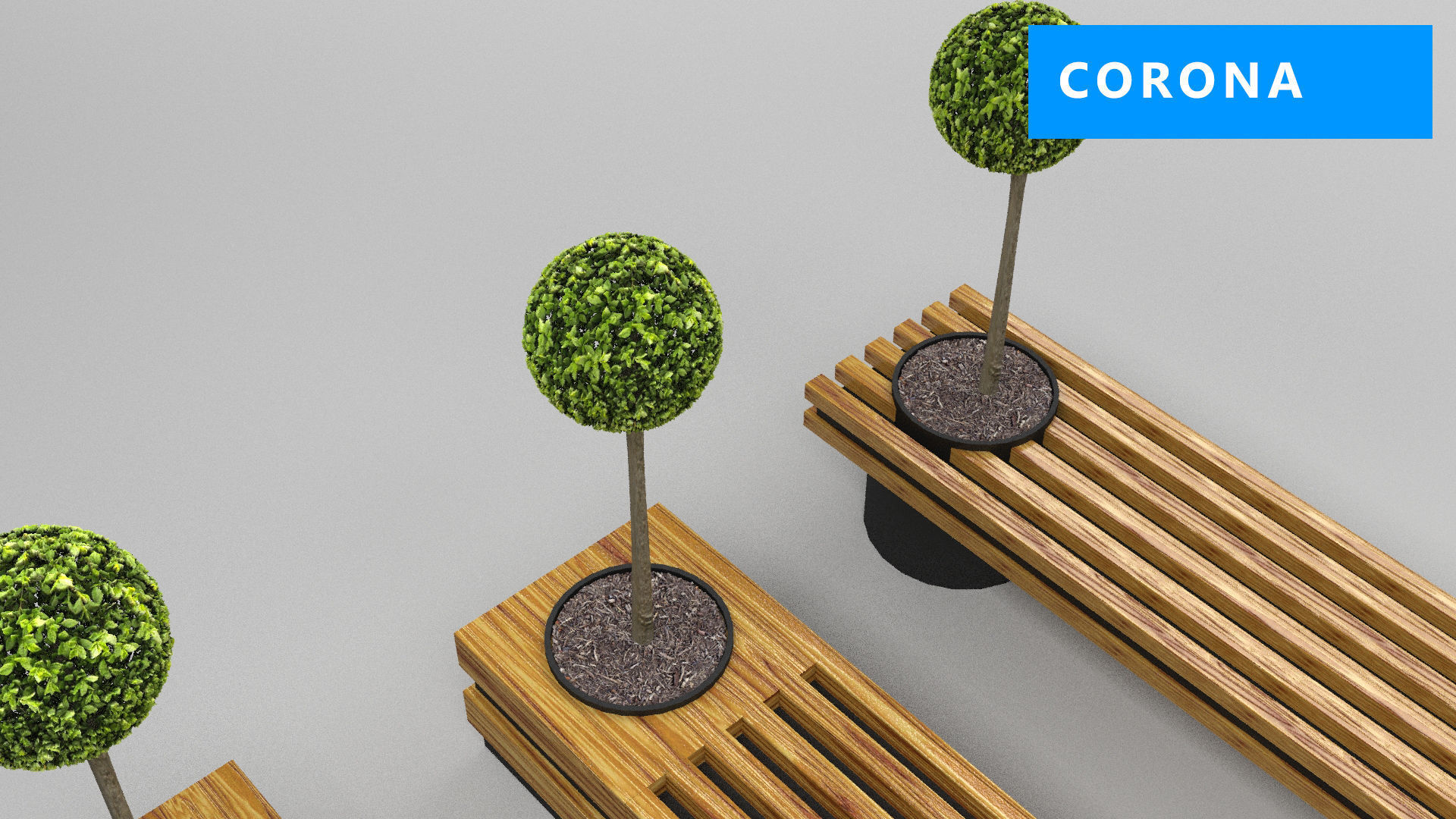 design bench transformer set corona v-ray Low-poly 3D model_14