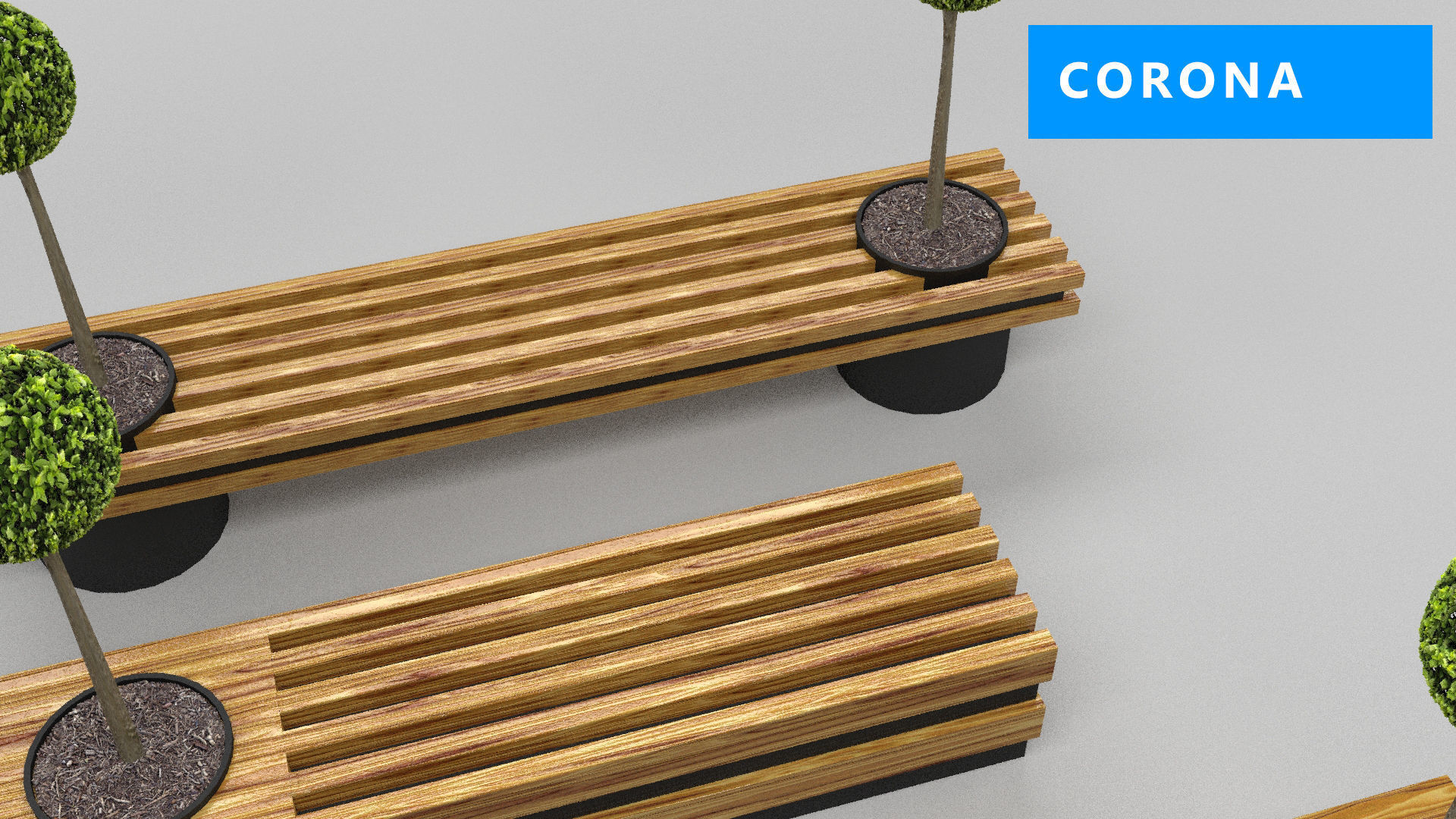 design bench transformer set corona v-ray Low-poly 3D model_10