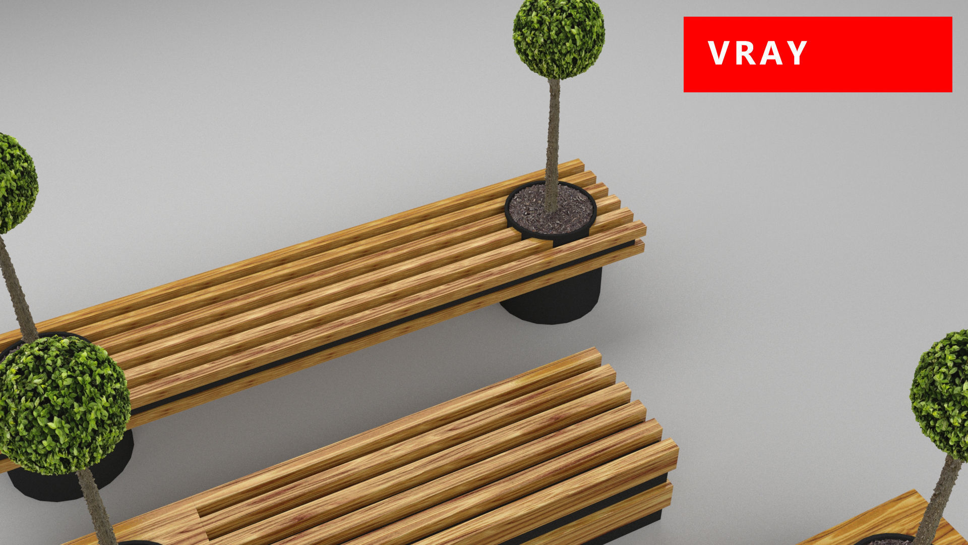 design bench transformer set corona v-ray Low-poly 3D model_20