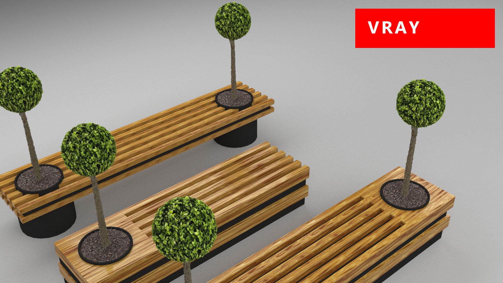 design bench transformer set corona v-ray Low-poly 3D model_17