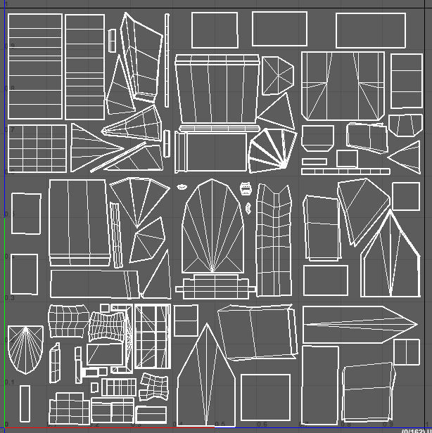 Low Poly medieval houses  Low-poly 3D model_3