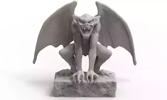 Gargoyle statue 3D print model