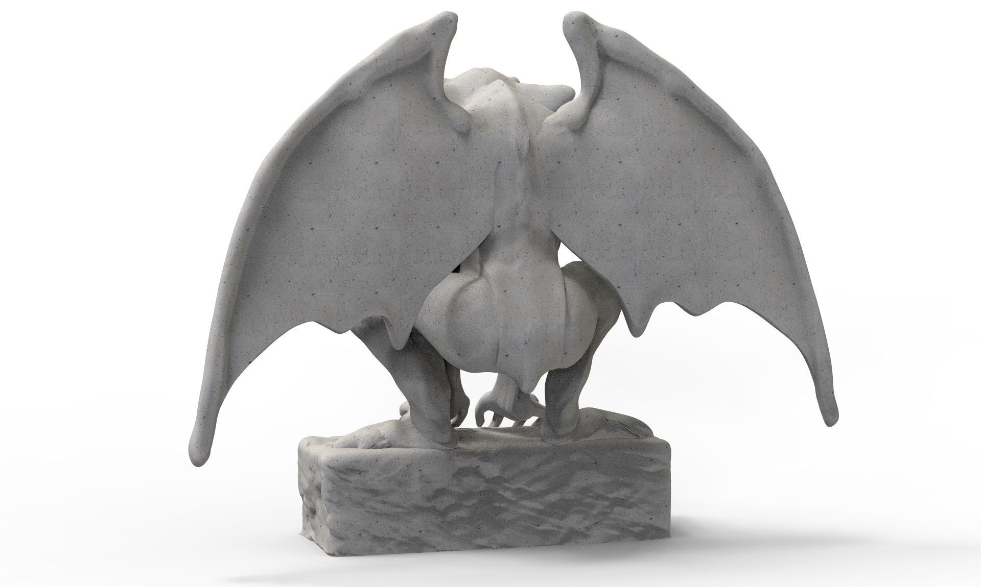 Gargoyle statue 3D print model_4