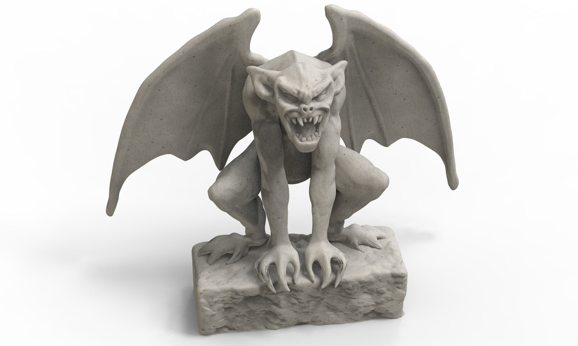 Gargoyle statue 3D print model_2