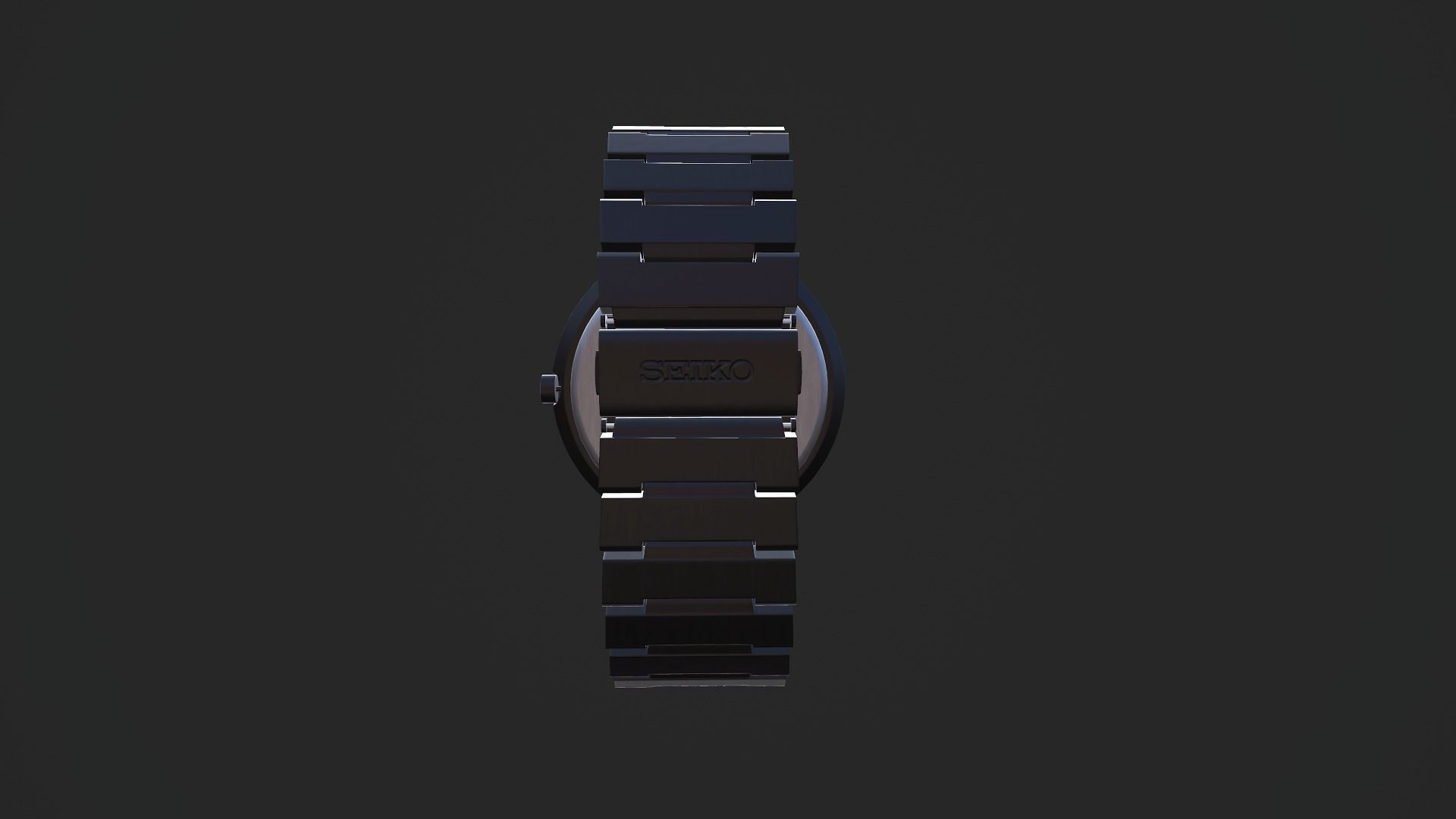 PBR Seiko wrist watch design Low-poly 3D model_4