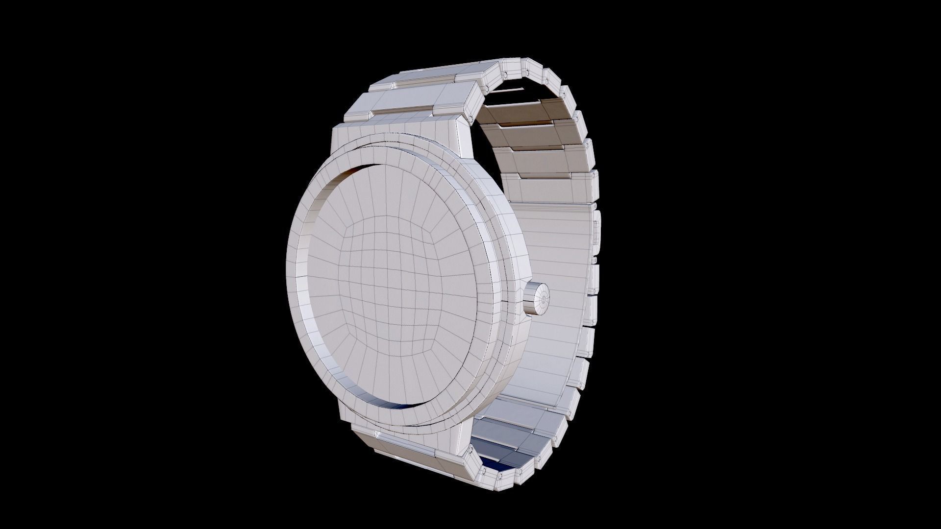 PBR Seiko wrist watch design Low-poly 3D model_11
