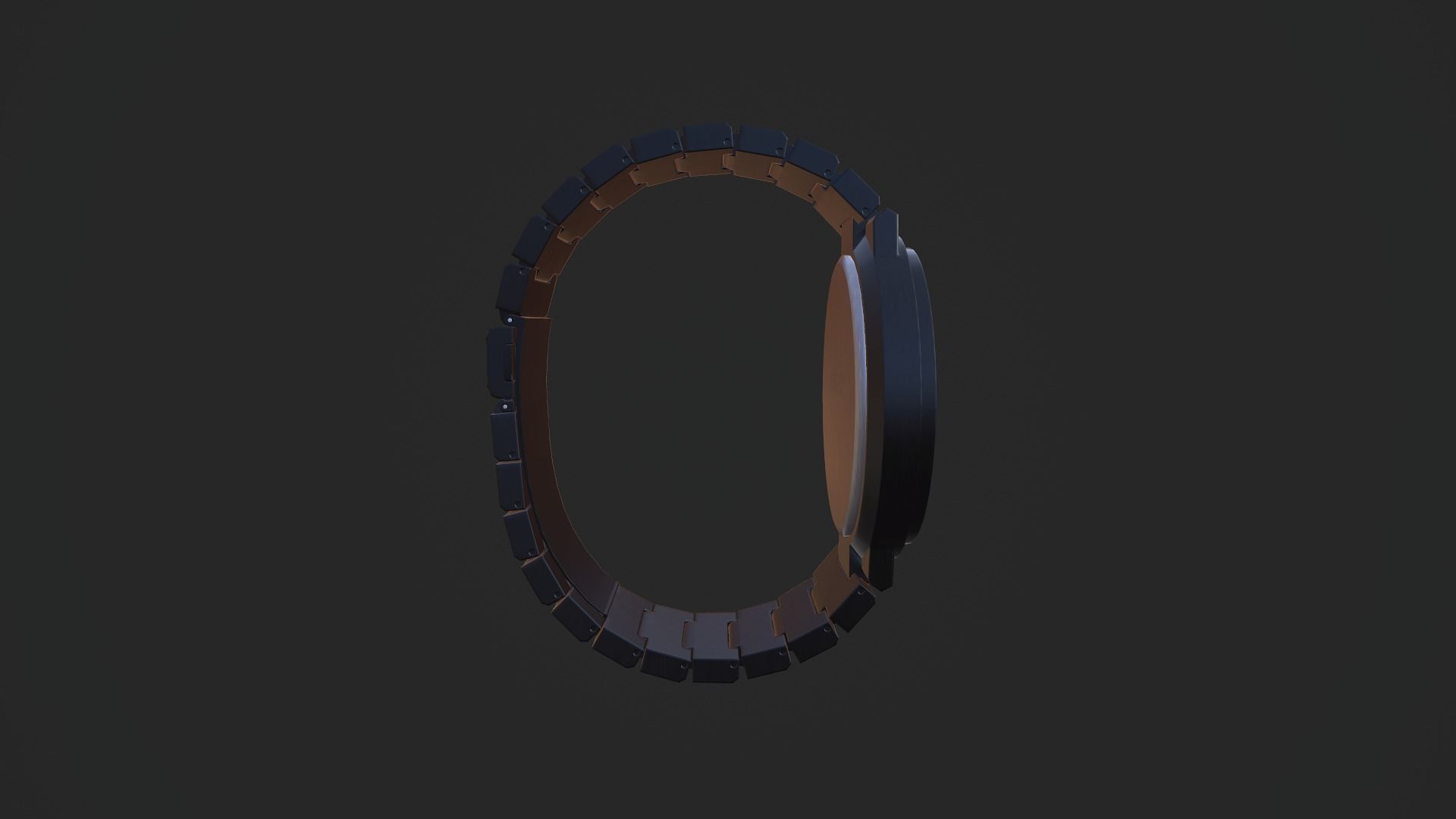 PBR Seiko wrist watch design Low-poly 3D model_6