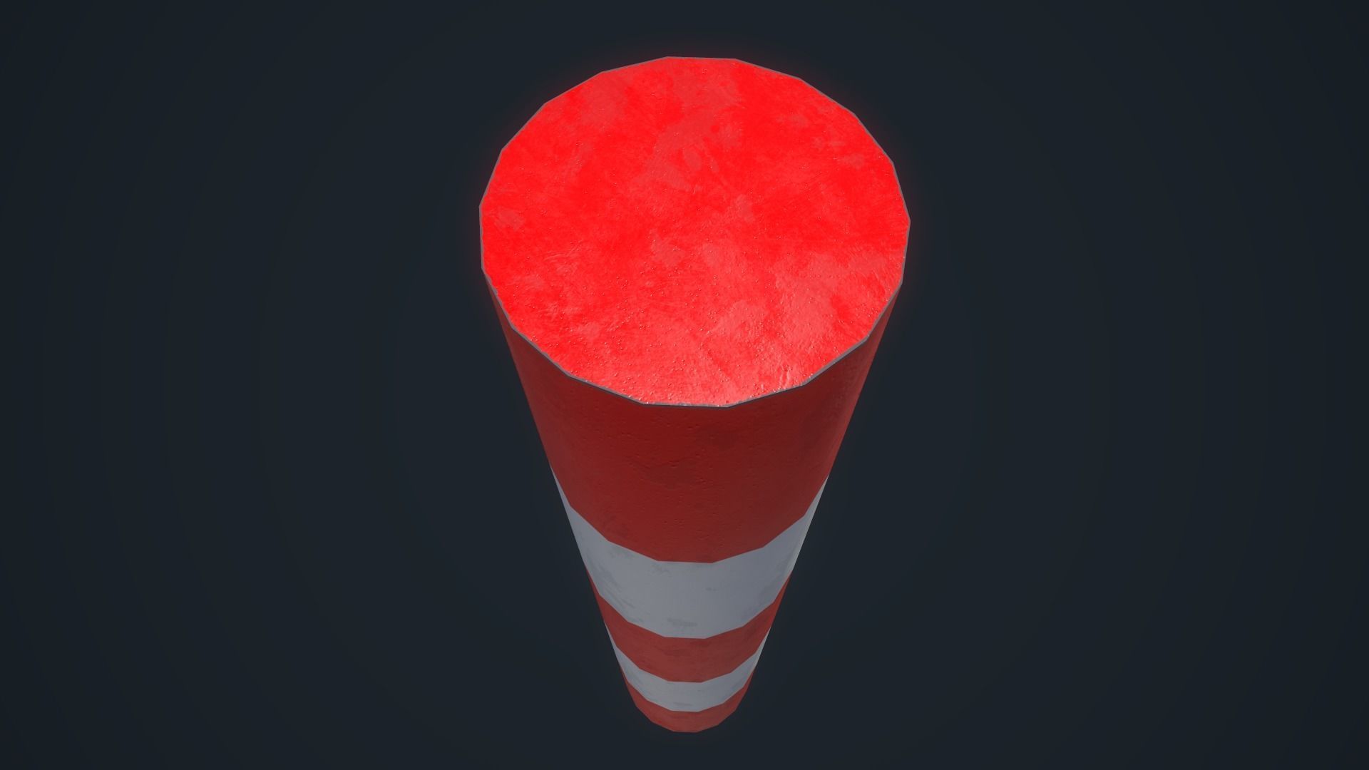 Bollard pole Low-poly 3D model_12