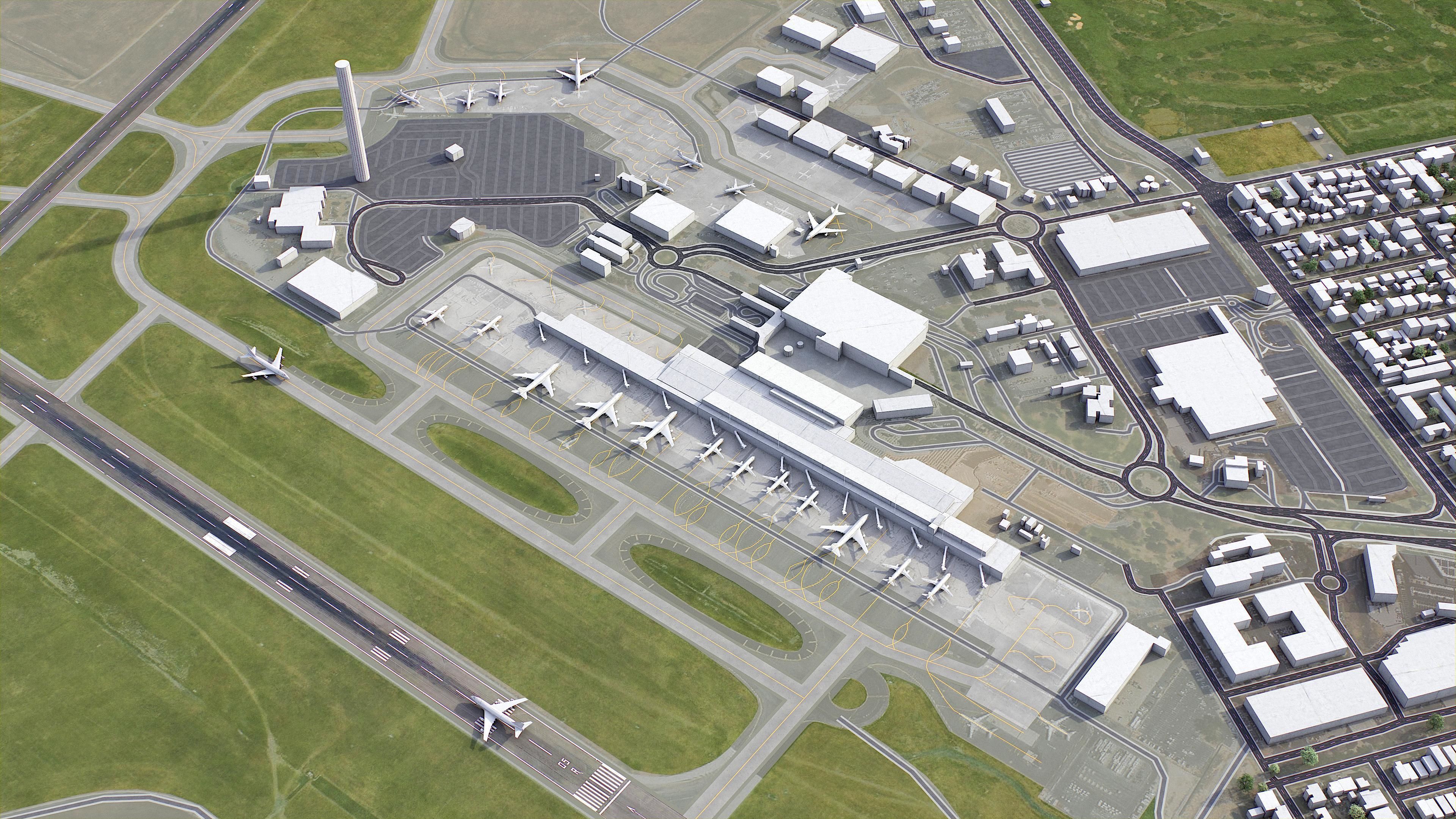 Adelaide Low-poly 3D model_33