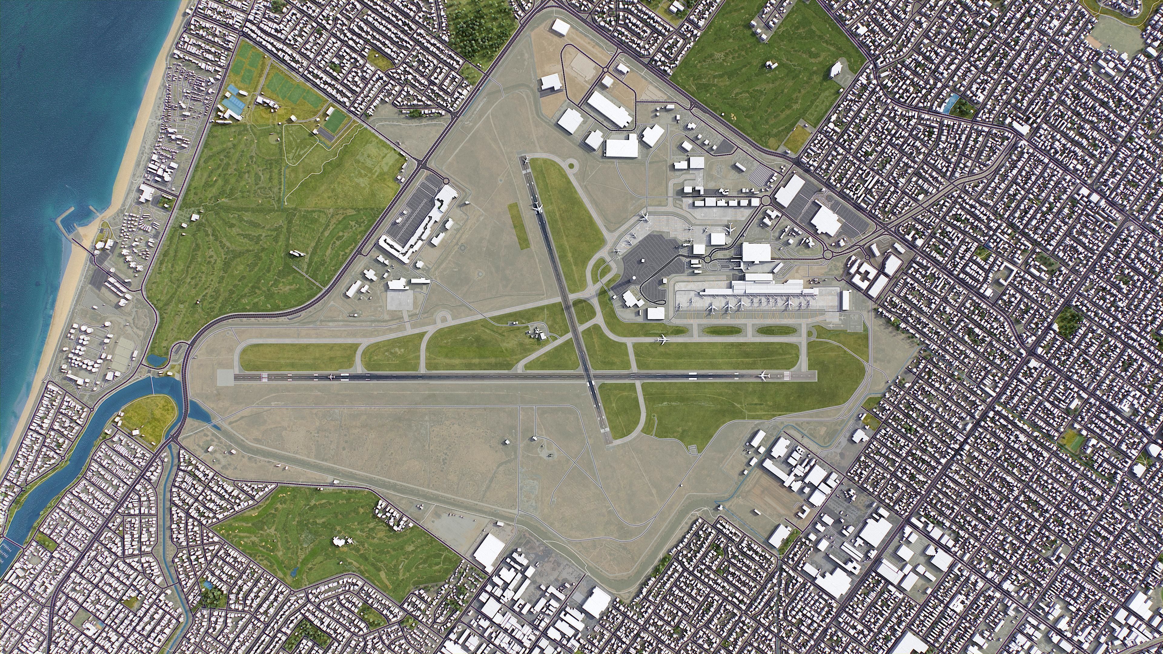 Adelaide Low-poly 3D model_36