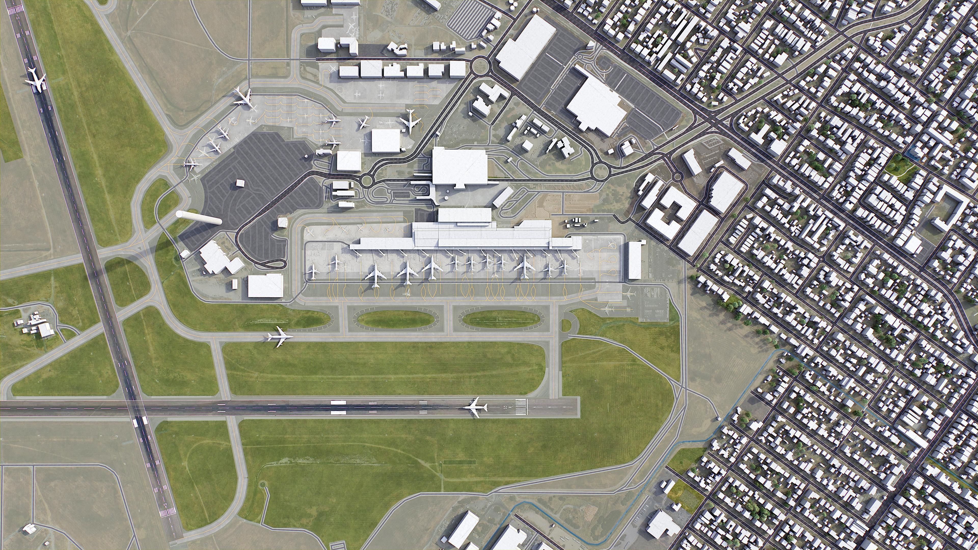 Adelaide Low-poly 3D model_35