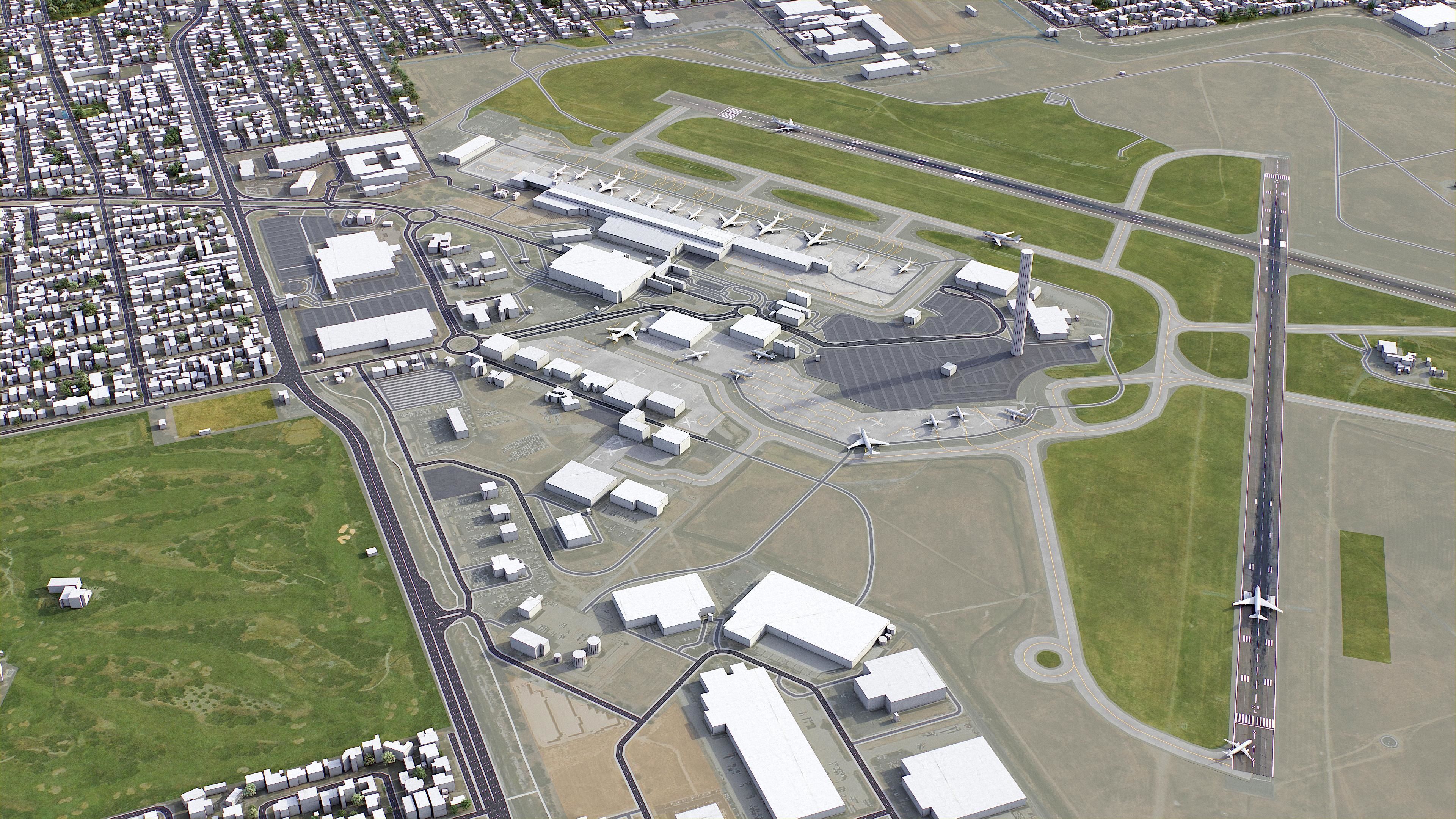 Adelaide Low-poly 3D model_31