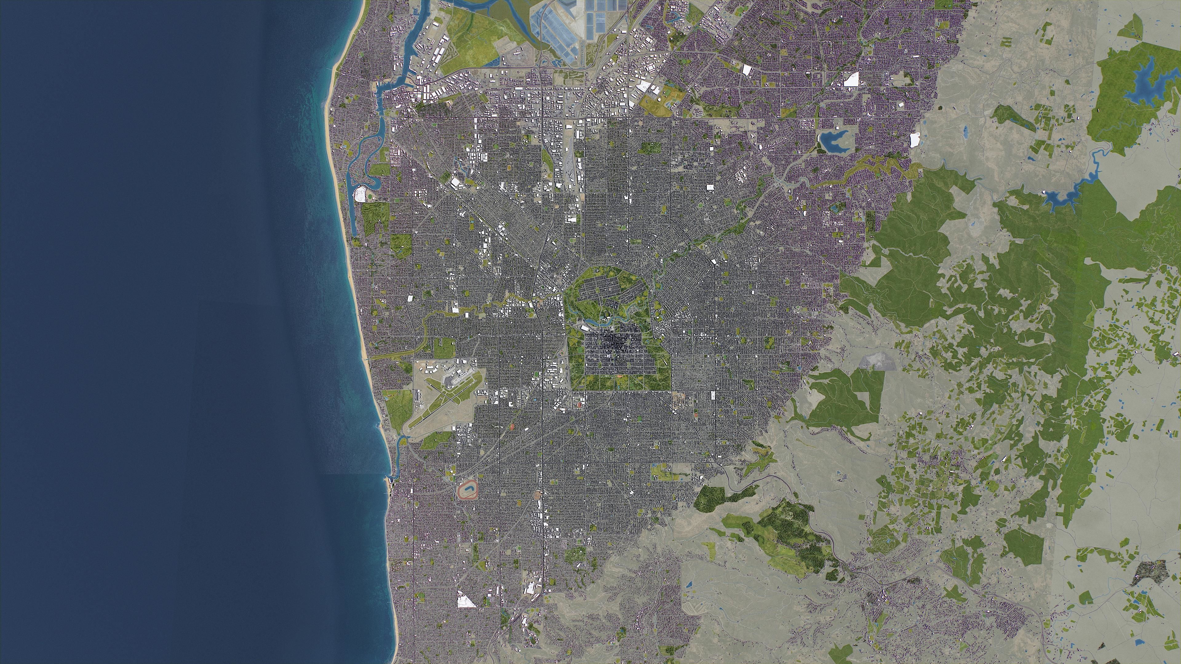 Adelaide Low-poly 3D model_26