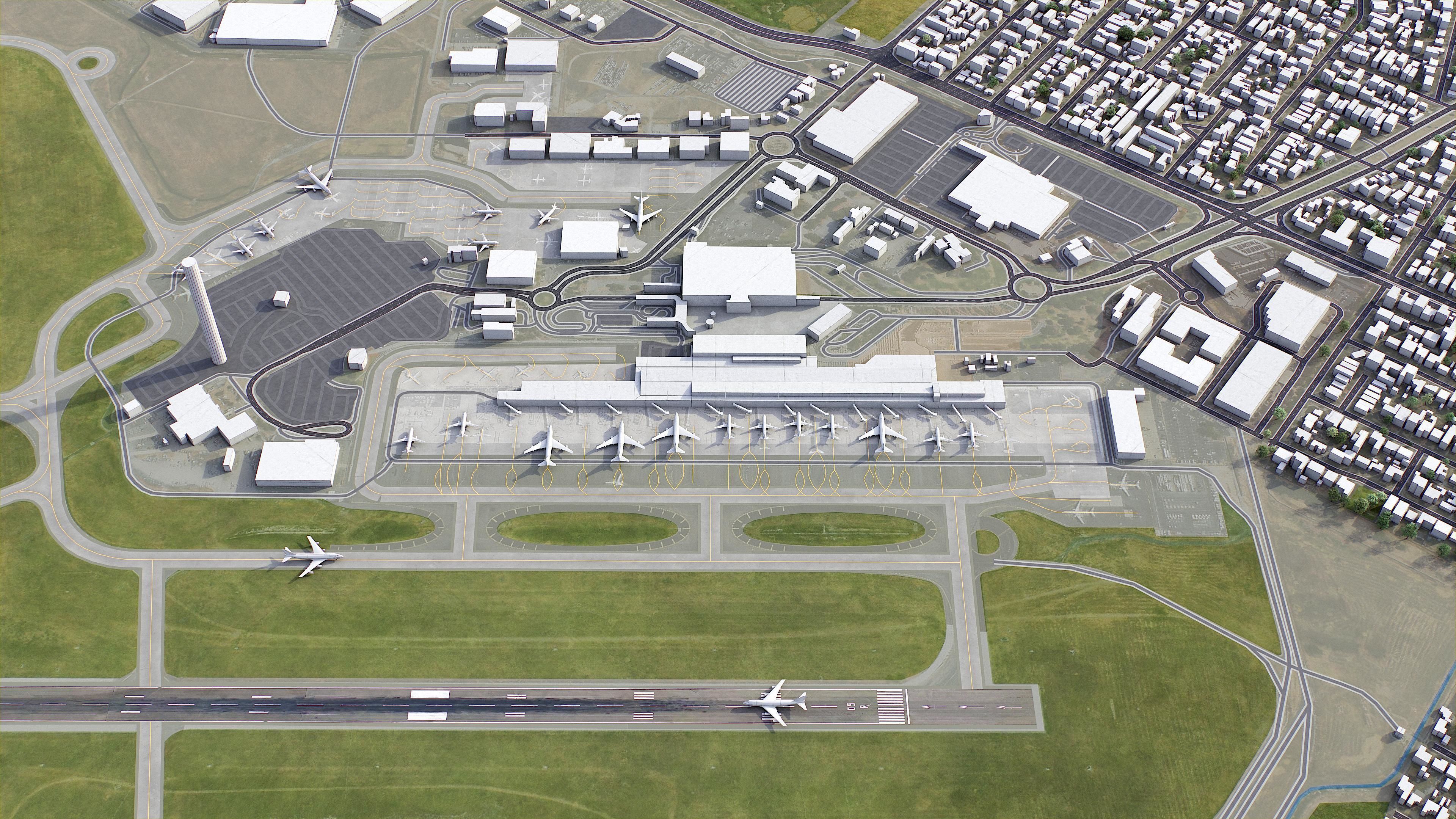 Adelaide Low-poly 3D model_29