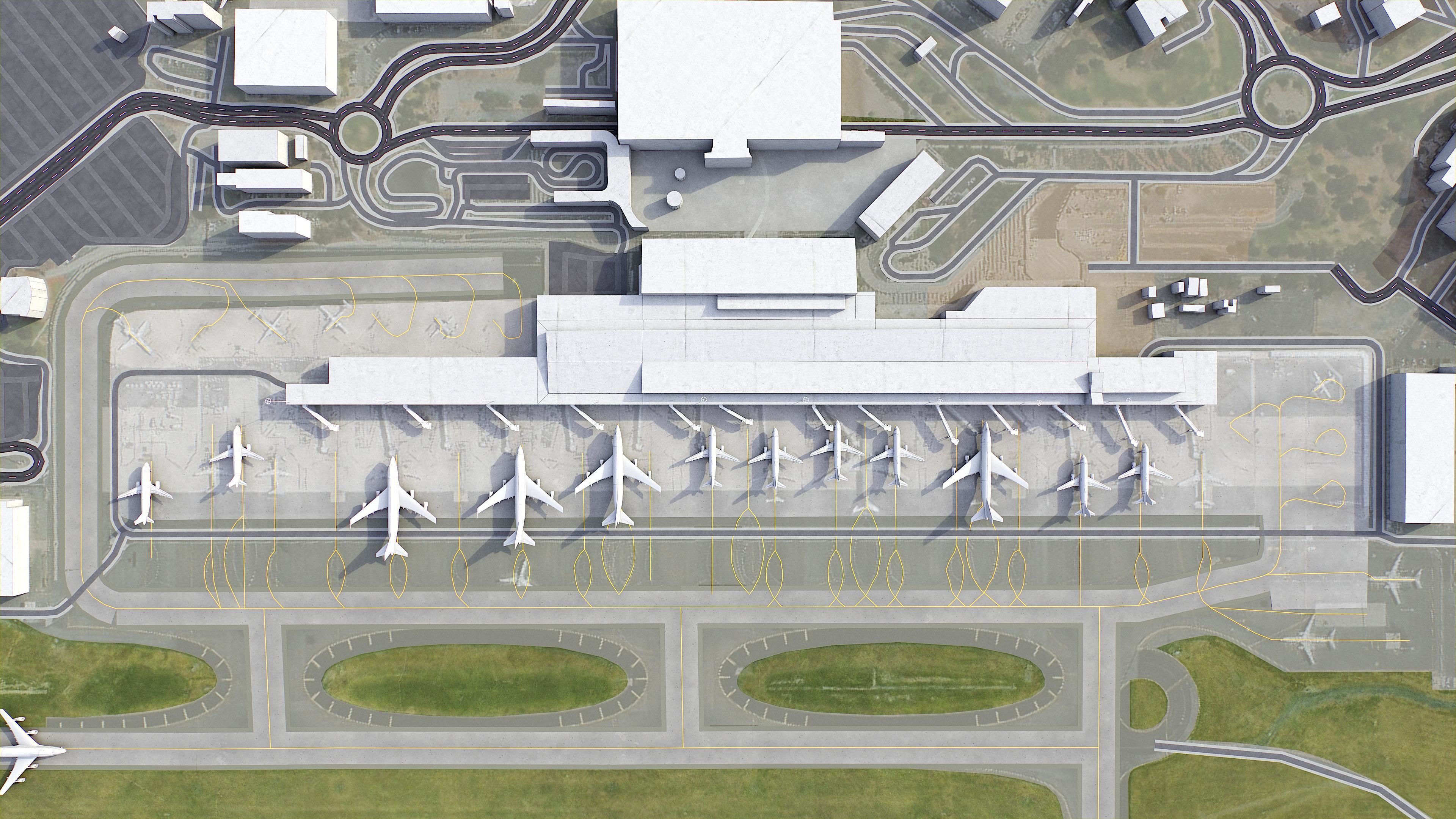 Adelaide Low-poly 3D model_34