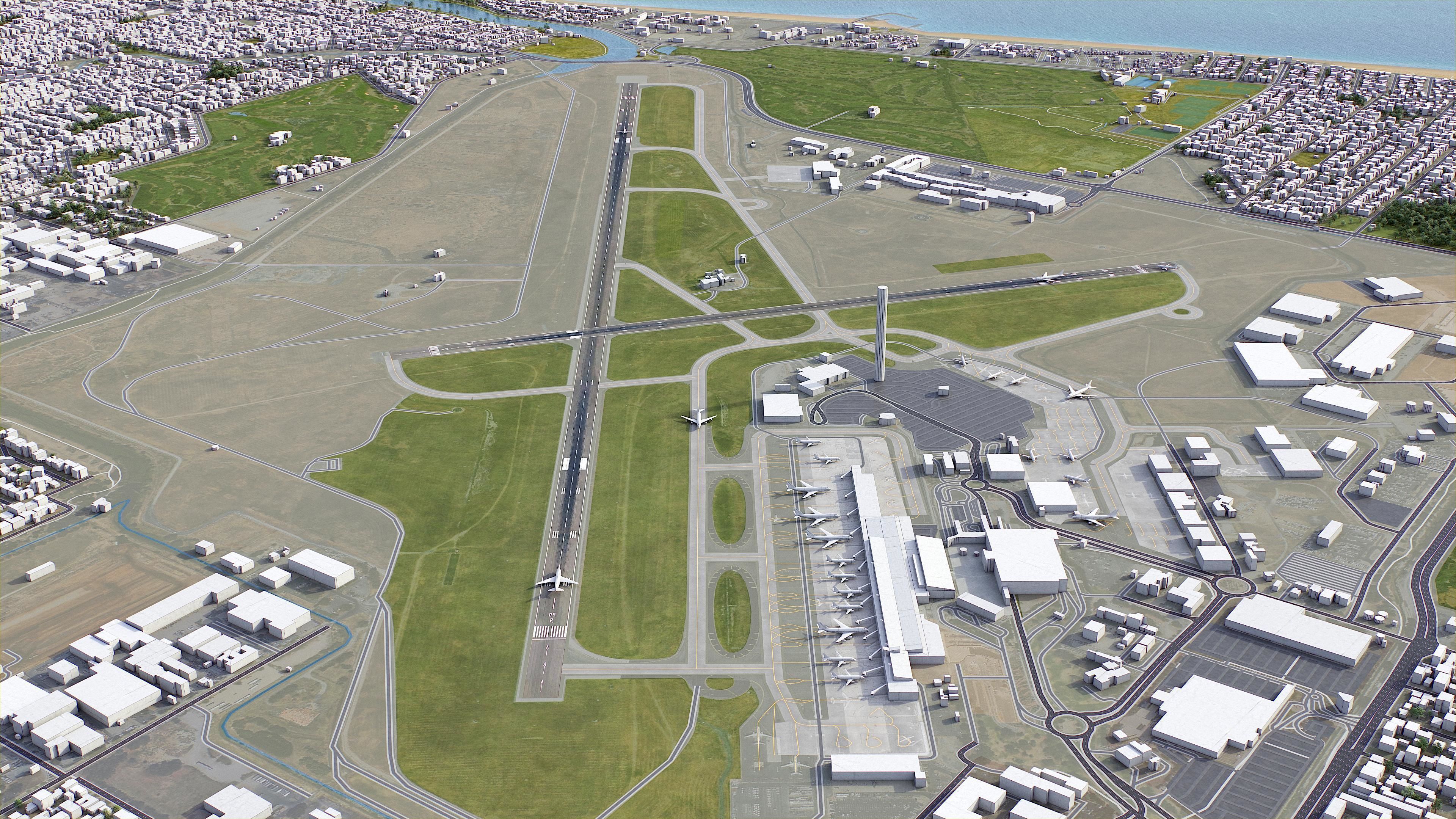 Adelaide Low-poly 3D model_32