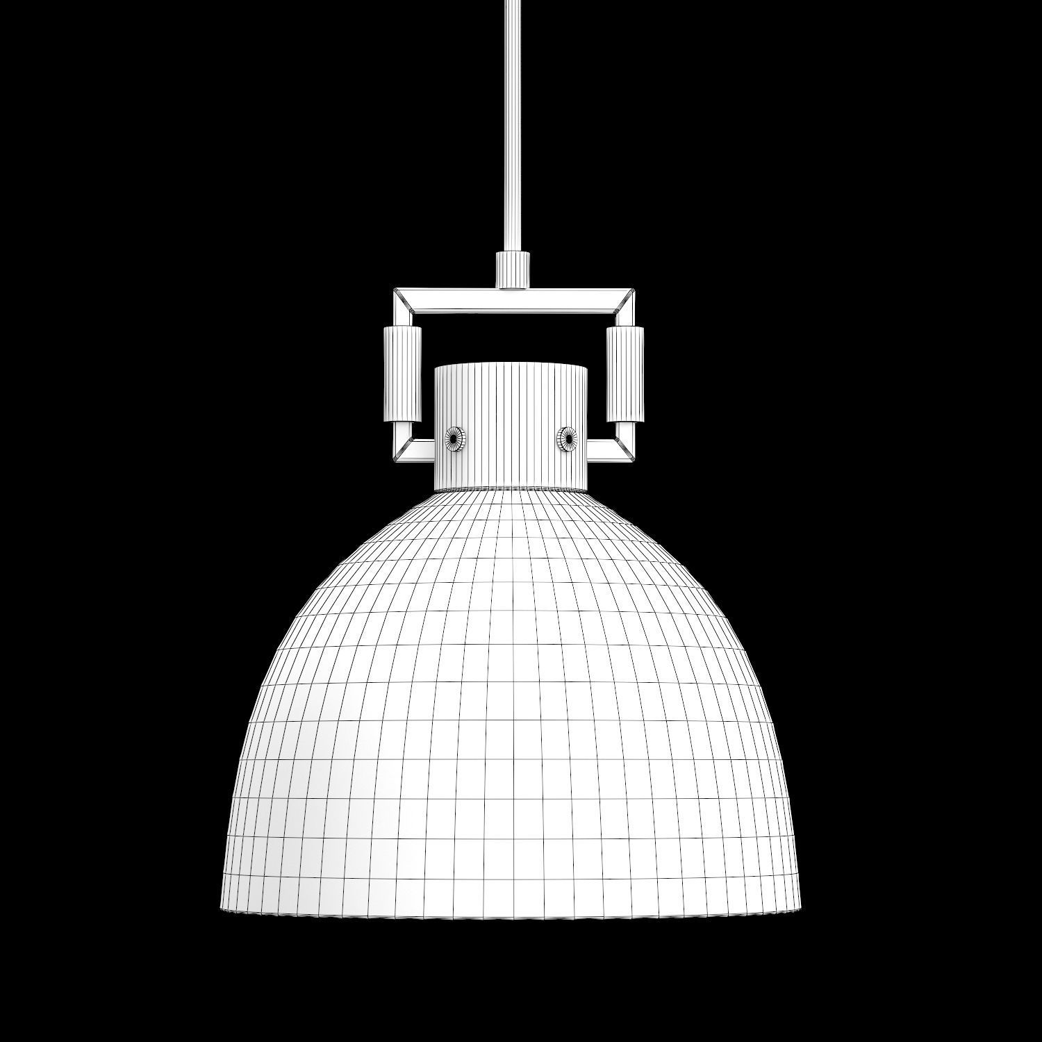 MACHINIST METAL CLOCHE PENDANT 3D model_5