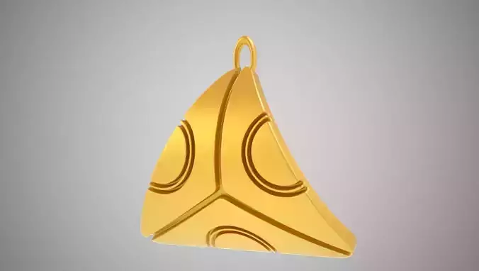 Abstract Triangle Pendant