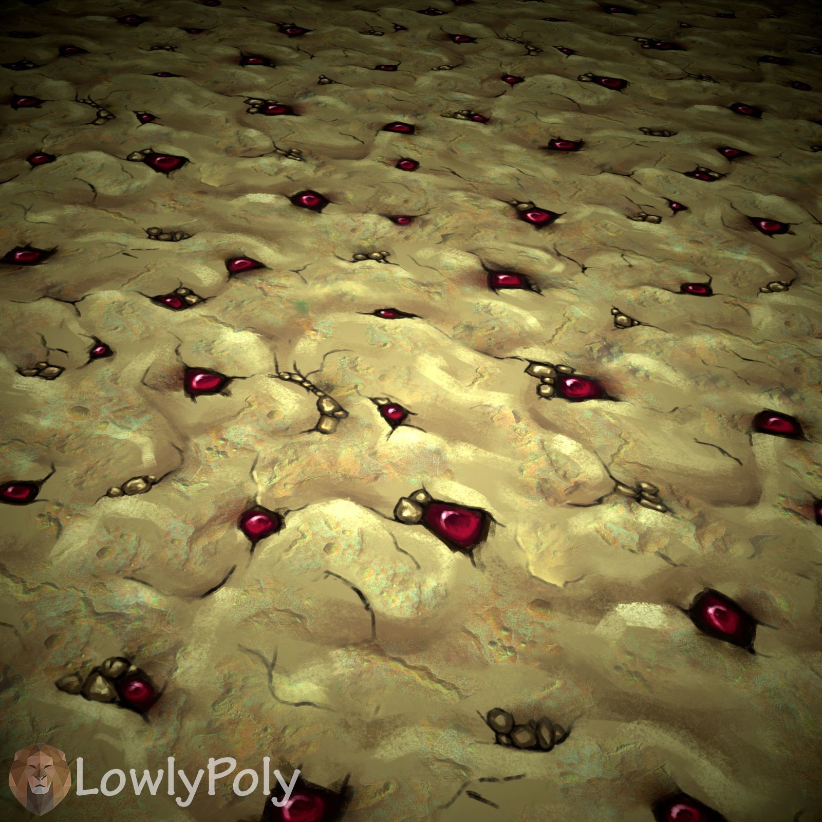 Stylized Rock Vol 26 - Hand Painted Texture Pack Texture_11