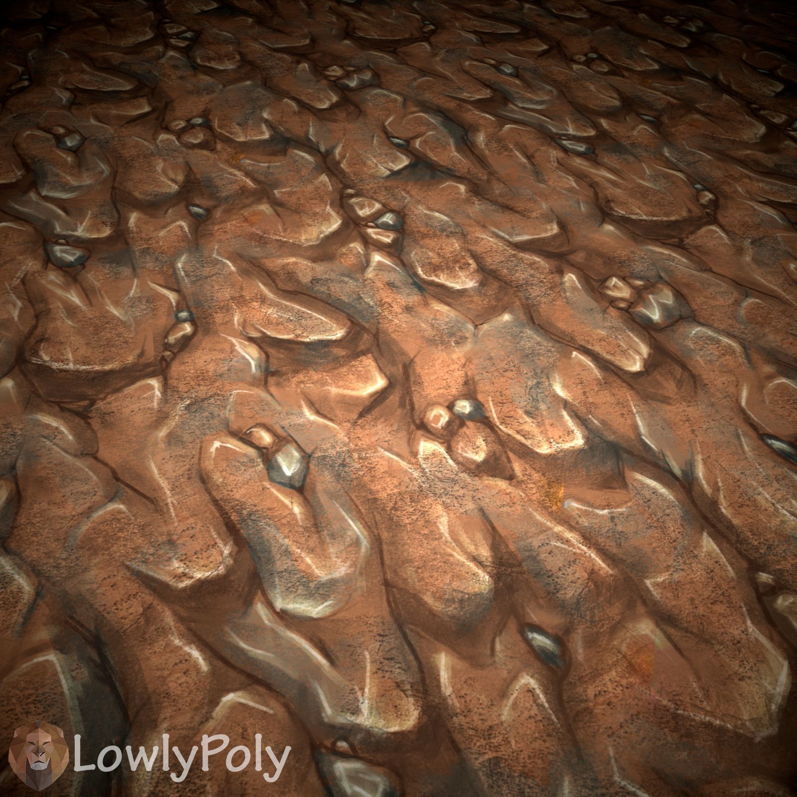 Stylized Rock Vol 26 - Hand Painted Texture Pack Texture_16