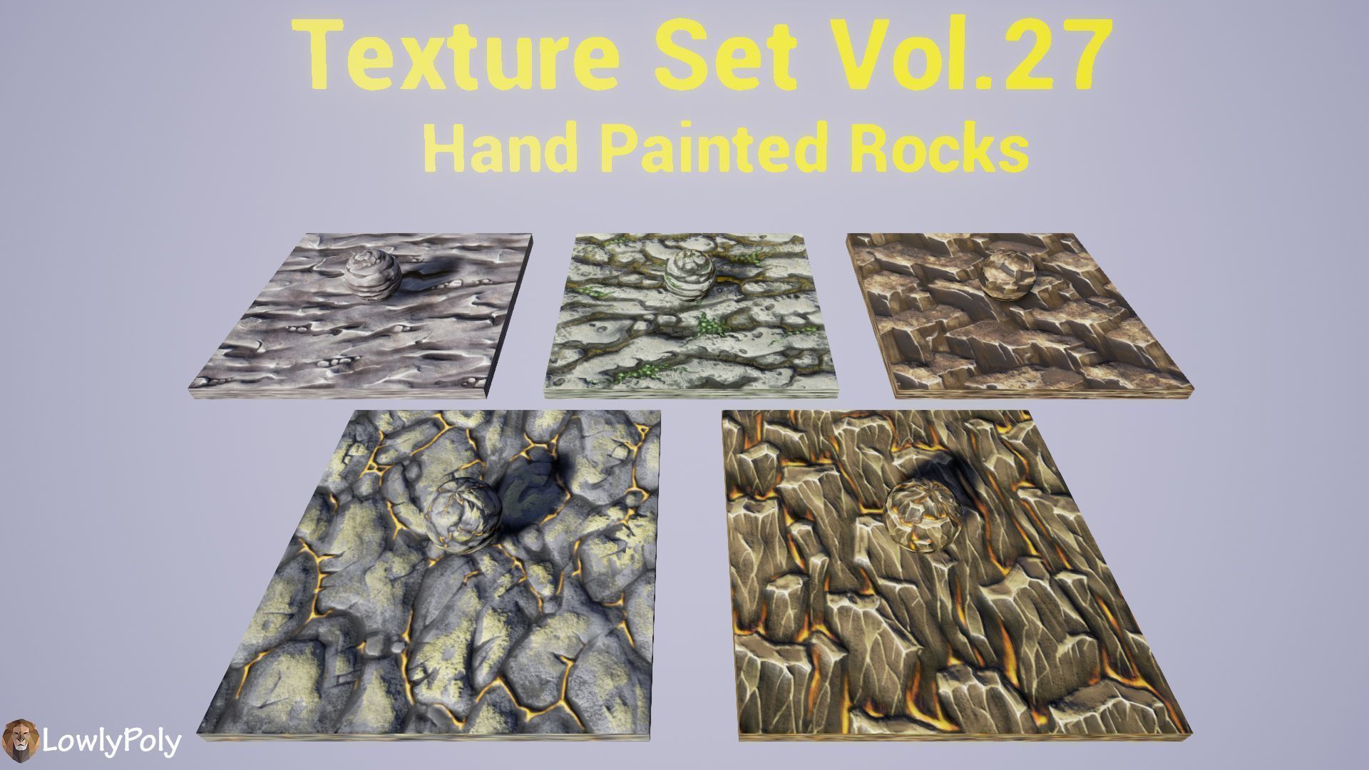 Stylized Rock Vol 27 - Hand Painted Texture Texture_15