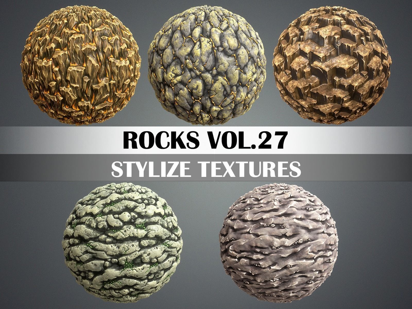 Stylized Rock Vol 27 - Hand Painted Texture Texture_2