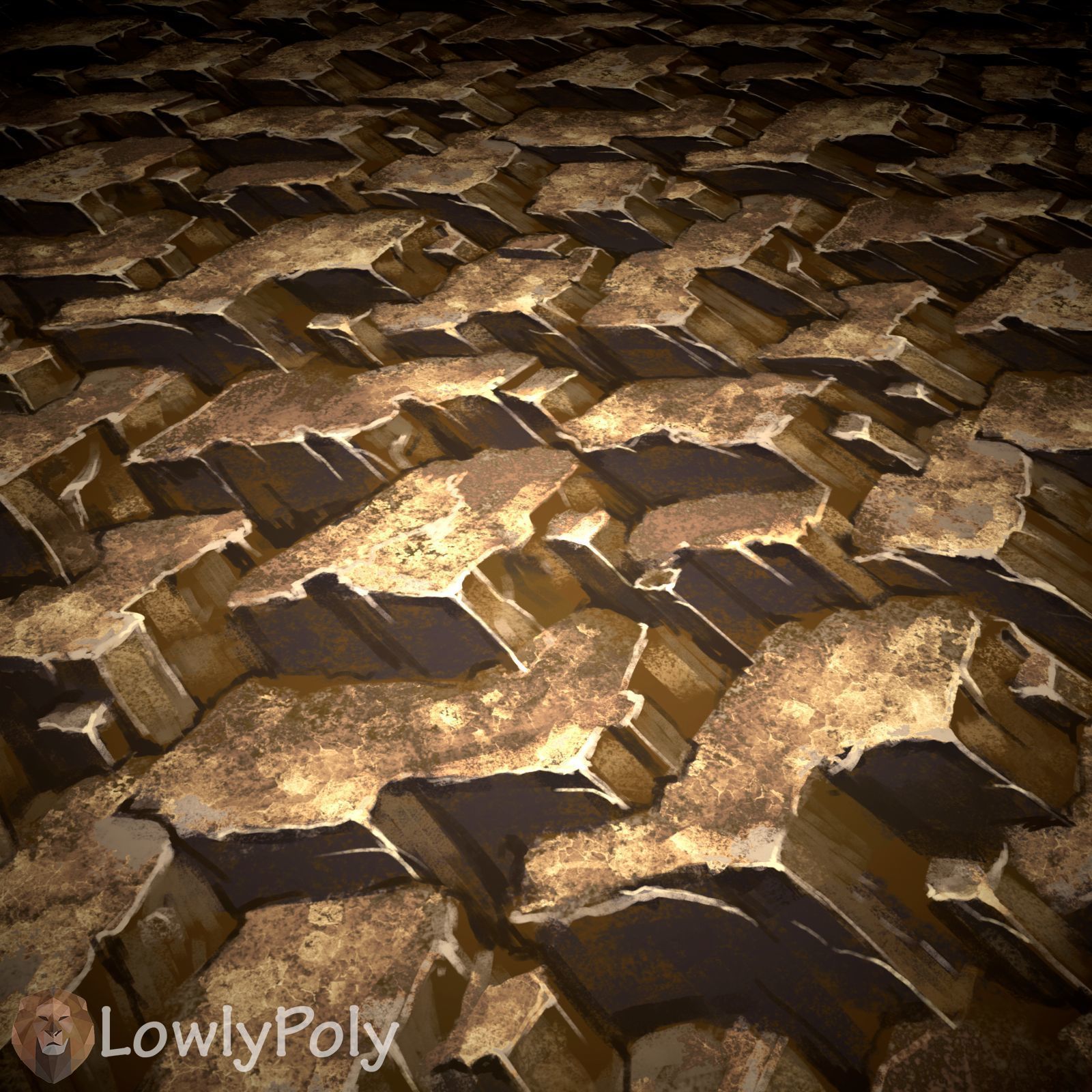 Stylized Rock Vol 27 - Hand Painted Texture Texture_8