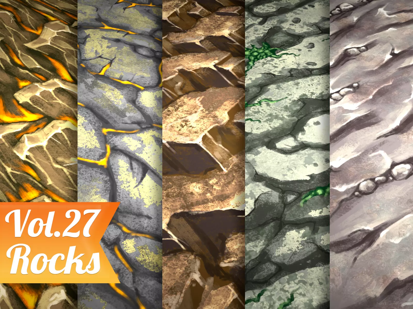 Stylized Rock Vol 27 - Hand Painted Texture Texture_0