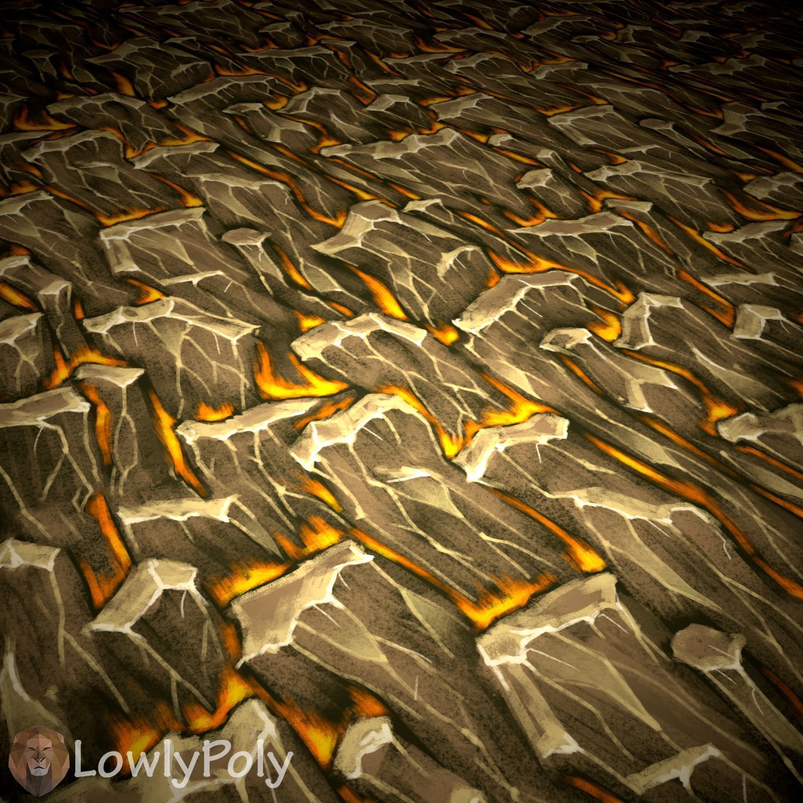 Stylized Rock Vol 27 - Hand Painted Texture Texture_10